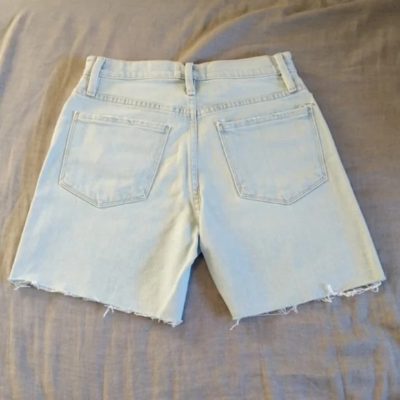 FRAME Denim Jeans Le Tour Altadena Cutoff Shorts Long High Rise Bermuda - Picture 6 of 10